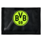 Preview: Borussia Dortmund BVB Geldbörse Neon Schwarz 10 x 14 cm